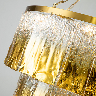 Подвесная люстра Favourite Midas 3017-12P, D610*H885/1860, золотой латуни стеклянный декор выполнен по муранской технологии с частичным золочением