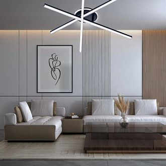 Накладная люстра 90*14 см, 75W, 3000-6000K, Citilux Trent   CL203631 черный