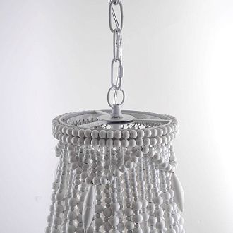 Люстра Anselme White Wood Large Chandelier 50*50*70 см, 5*E14*40W, ImperiumLoft 40.1934-0, Белый