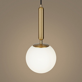 Светильник подвесной 15 см Freya Zelda FR5124PL-01BS, латунь