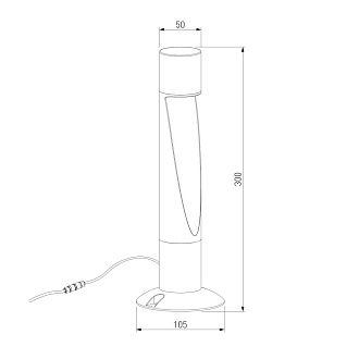 Ландшафтный светодиодный светильник Recess 3000K черный IP65 35177/S черный Elektrostandard  4690389219412, a072095