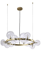 Люстра 85 см, Crystal Lux AGATA SP15 V2 GOLD/TRANSPARENTE Золото