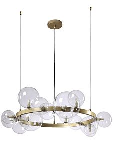 Люстра 85 см, Crystal Lux AGATA SP15 V2 GOLD/TRANSPARENTE Золото