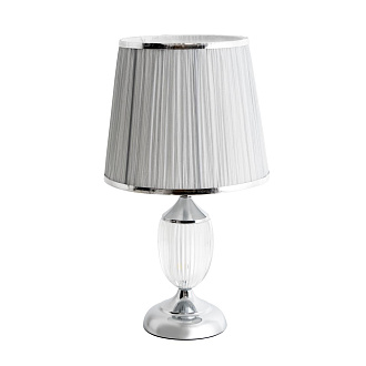Настольный светильник Е27/LED, 1x60Вт/10Вт, 6500К / 2700, LED4U L6171 CR Хром
