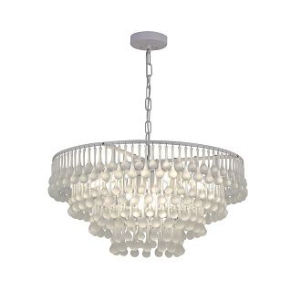 Подвесная люстра 60*31,5-76 см, 8*E14, 60W, Favourite Boonden 4604-8P, белый