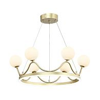 Люстра 60*60*120 см, 1*LED*30W, 4000K Gerhort G51241/6GD WT, Золото