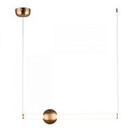 Подвесной светильник 60*10*30-200 см 20W, 3000K, Aployt Zhozefin APL.038.16.20, бронзовый