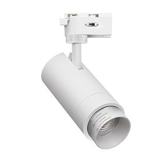 Трековый однофазный светильник 7.5 см, 30W, 6000K, Favourite Practica 4868-1U, белый