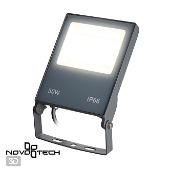 Прожектор светодиодный Novotech Armin 358578, 30W LED, 4000K, темно-серый