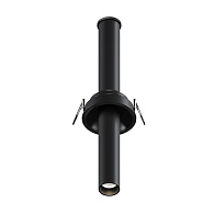 Встраиваемый светильник 3*3*31,6 см, LED, 7W, 4000К, Maytoni Technical Focus T C140RS-L300-7W4K-B черный, вр 7,5 см