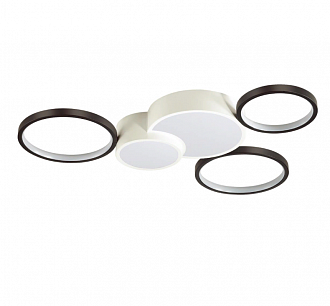 Светодиодный светильник 75 см, 80W, 3000-6000K, 5280Lm, 15-20 м2 Lumion Norbert 5253/80CL, белый-черный, с пультом