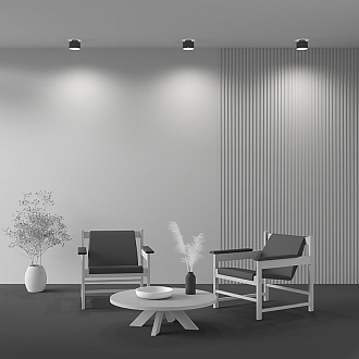 Светильник 11,8*11,8 см, LED 16W, 3000K Maytoni Planet C009CW-L16B, черный