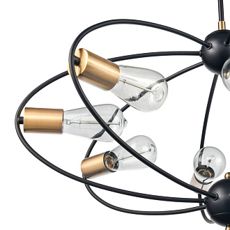 Потолочный светильник  70*47 см, 8*E27 черный, золото Vele Luce Crea VL6522L08