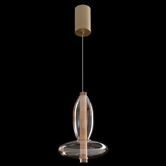 Светильник 18 см, 10W, 3000K, Crystal Lux QUASAR SP10W LED AMBER, золото