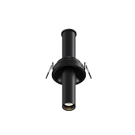 Встраиваемый светильник 3*3*21,6 см, LED, 7W, 3000К, Maytoni Technical Focus T C140RS-L200-7W3K-B черный, вр 7,5 см