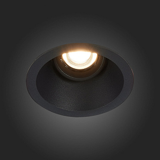 Встраиваемый светильник 10 см, ST LUCE Встраиваемые светильники ST207.408.01 Черный, вр 8,5 см