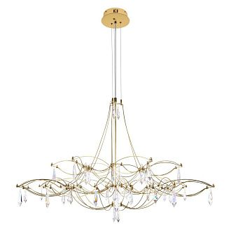 Подвесная люстра 100 см, 24W, 3000K, Loft IT Mira 10590/1000 Gold Asfour, золото