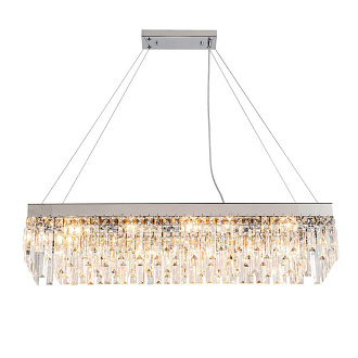 Подвесной светильник 910*320*215/1020 мм, 12*E14 хром Indigo Lacrima V000361, 12026/12PL Chrome