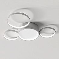 Потолочный светильник TWINE 4 rings White 56,5*53,5*7,5 см, 4*LED*13W, ImperiumLoft TWINE01, Белый