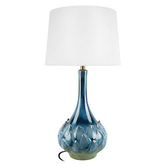 Настольная лампа 74 см, LOFT IT Kale 10518T Blue, синий-керамика