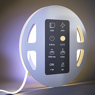 COB светодиодная лента Ultra 24В - 8Вт/м 2700К 5м IP20 201070 Maytoni  Led Strip, цена за метр, отгружается по  5 м
