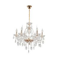 Люстра подвесная 18*50*97-97 см, 6*E14*40W, Lumion Alissa 8376/6, золотой