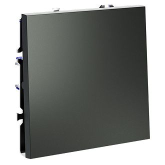 Выключатель встраиваемый Voltum S70 одноклавишный 10А, титан пластик Soft touch VLS010106