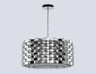 Подвесная люстра с хрусталем **32-120 см, 18*E14*40W, K, Ambrella Light High Light LH41006, хром
