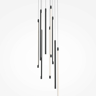Каскадная люстра 35*35*352,5 см, LED, 46W, 3000К, Maytoni Light stick MOD236PL-L54B3K черный