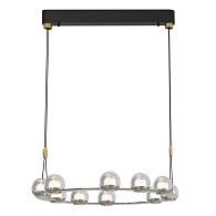 Подвесная люстра 68*157,5 см, 10*LED, 72W, 4000К, Favourite Rosio 4291-10P черный