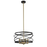 Подвесная люстра Vele Luce Florence VL5092P04, диаметр 40 см, черный