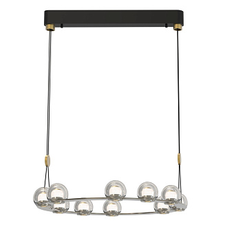 Подвесная люстра 68*157,5 см, 10*LED, 72W, 4000К, Favourite Rosio 4291-10P черный