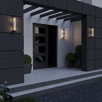 Светильник ландшафтный 46 см, NOVOTECH MATRIX 370968, черный