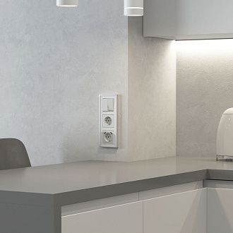 W1179541/ Накладка для розетки USB (белый акрил) Werkel 4690389197383