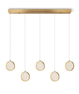 Люстра L700 x H1300, мм, 35W 4000K, BRASS(Латунь) NewRgy D2061-DW-L5 BRASS