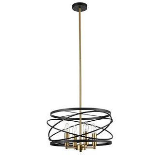 Подвесная люстра Vele Luce Florence VL5092P04, диаметр 40 см, черный