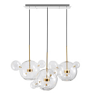  Подвесной светильник 120*46 см, 30W, 2100K LOFT IT Bolle 2027-D3 белый, золото