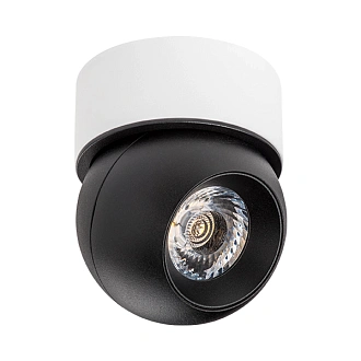 Светильник 7 см, 9W, 4000K, Lightstar Intero i07406, черный-белый