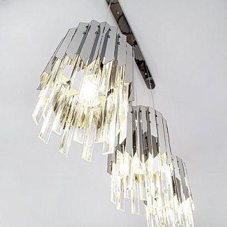 Подвесная люстра 75*20*130 см, Е 27 3x60W, Хром MODELUX ML.20207.3R CR