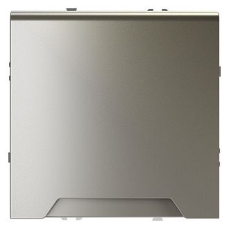 Розетка встраиваемая Voltum S70 с заземлением, защитными шторками и крышкой 16А, шелк пластик Soft touch VLS040304