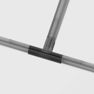 Коннектор Т-образный встраиваемый Maytoni Technical Magnetic track system Gravity TRA010CT-42B черный