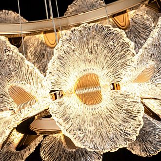 Люстра *100/50*24-150 см, *LED*120W, 3000-6000K, MODELIGHT  MDL.89092.1000.500HC GD, Золото