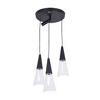 Светильник 40*40*35-85 см, *LED*18W, 3000-6000K, LED4U L7106-4 BK, Чёрный