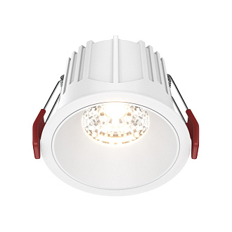 СВетильник 9 см, 15W, 3000K, Maytoni Downlight Alfa LED DL043-01-15W3K-RD-W, белый
