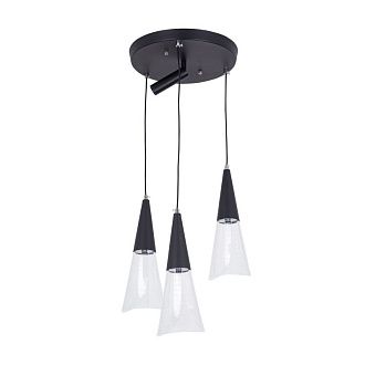 Светильник 40*40*35-85 см, *LED*18W, 3000-6000K, LED4U L7106-4 BK, Чёрный