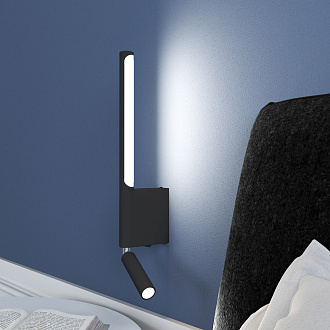 Бра 42 см Sarca LED 40111/LED черный Elektrostandard