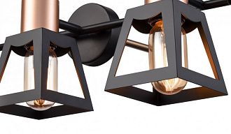 Спот 20*50*16 см, 3*E27 черный, медь Vele Luce Carisma VL6462W03