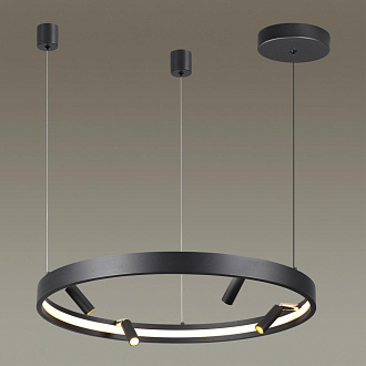Светильник светодиодный диаметр 60 см, 58W LED, 3000-4000-6000K, Odeon Light HIGHTECH 4317/58L, черный