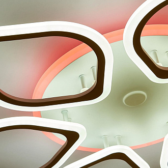 Люстра потолочная Citilux Ромби Смарт CL236A160E, 80W LED, 3000-5500K, диаметр 84 см, белый