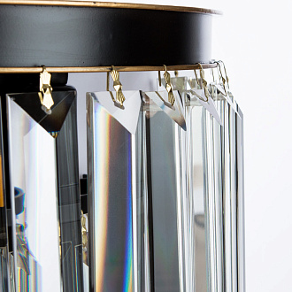 Настенный светильник Nova DIVINARE 3001/01 AP-2 черно-золотой/прозрачный